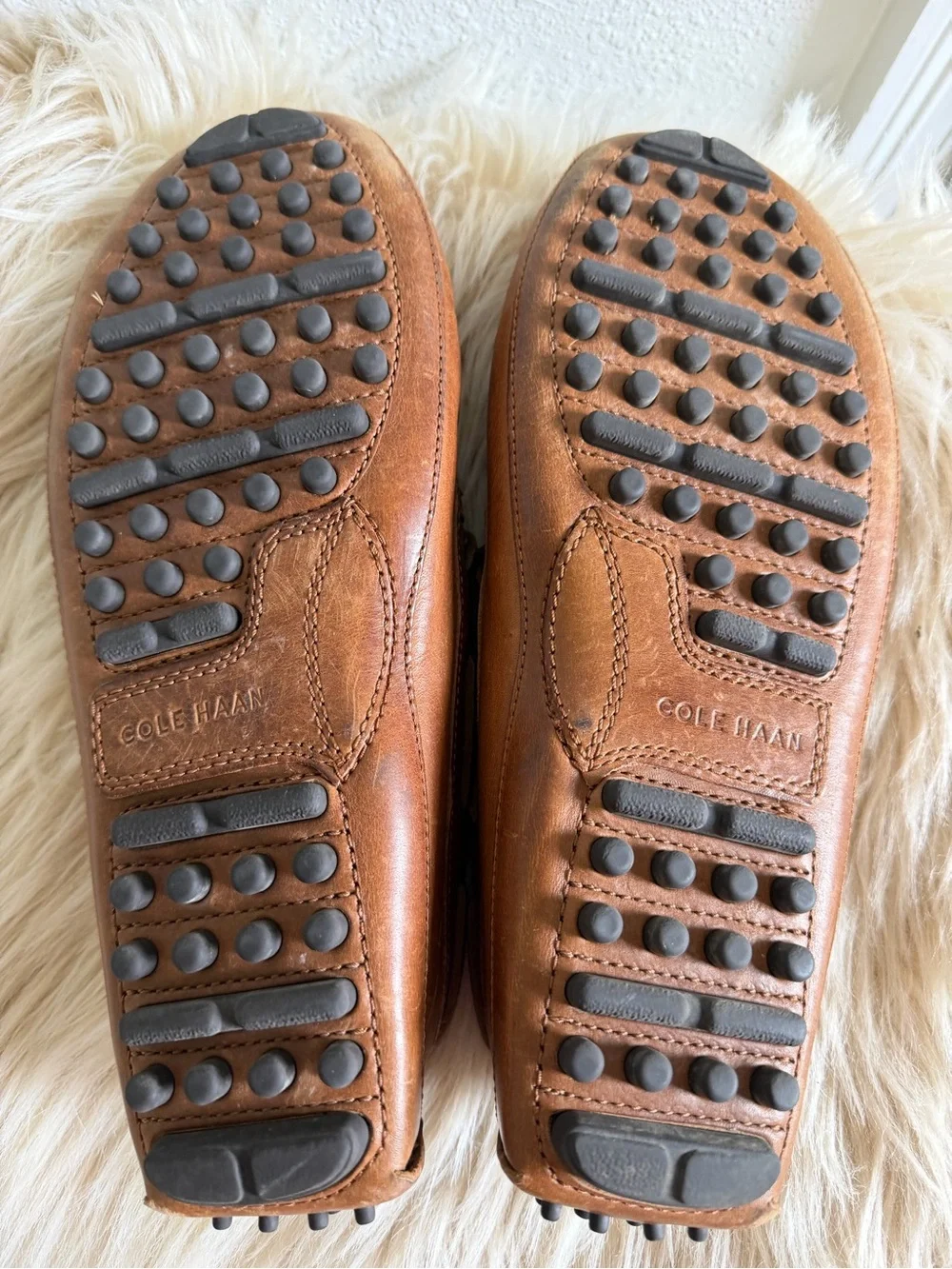 Cole Haan Men’s 10M Leather Driving Loafers Moccasins Driver Shoes C12125
